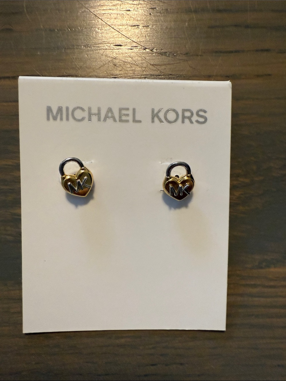 Michael Kors Silver-tone Mini Hoop Stud Earrings